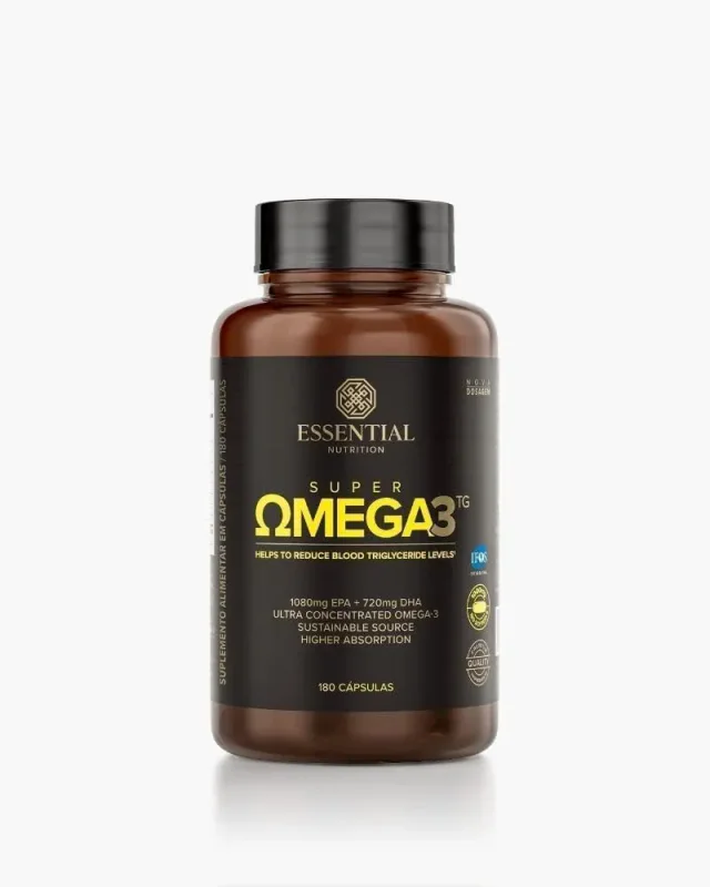 Essential Nutrition Super Omega 3 TG com 180 cápsulas de ômega 3