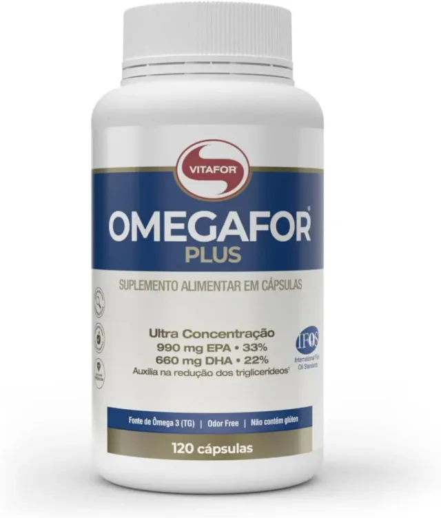 Vitafor Omegafor Plus com 120 cápsulas de ômega 3
