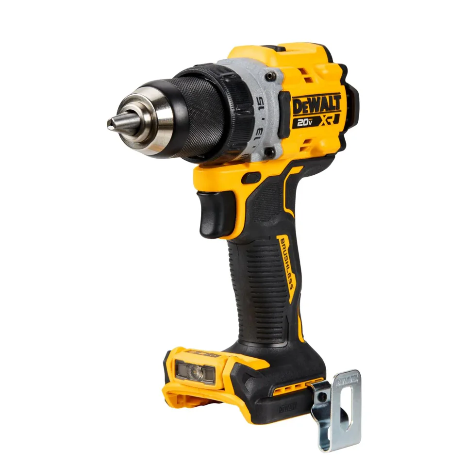 Parafusadeira DeWalt DCD805B amarela e preta sem bateria