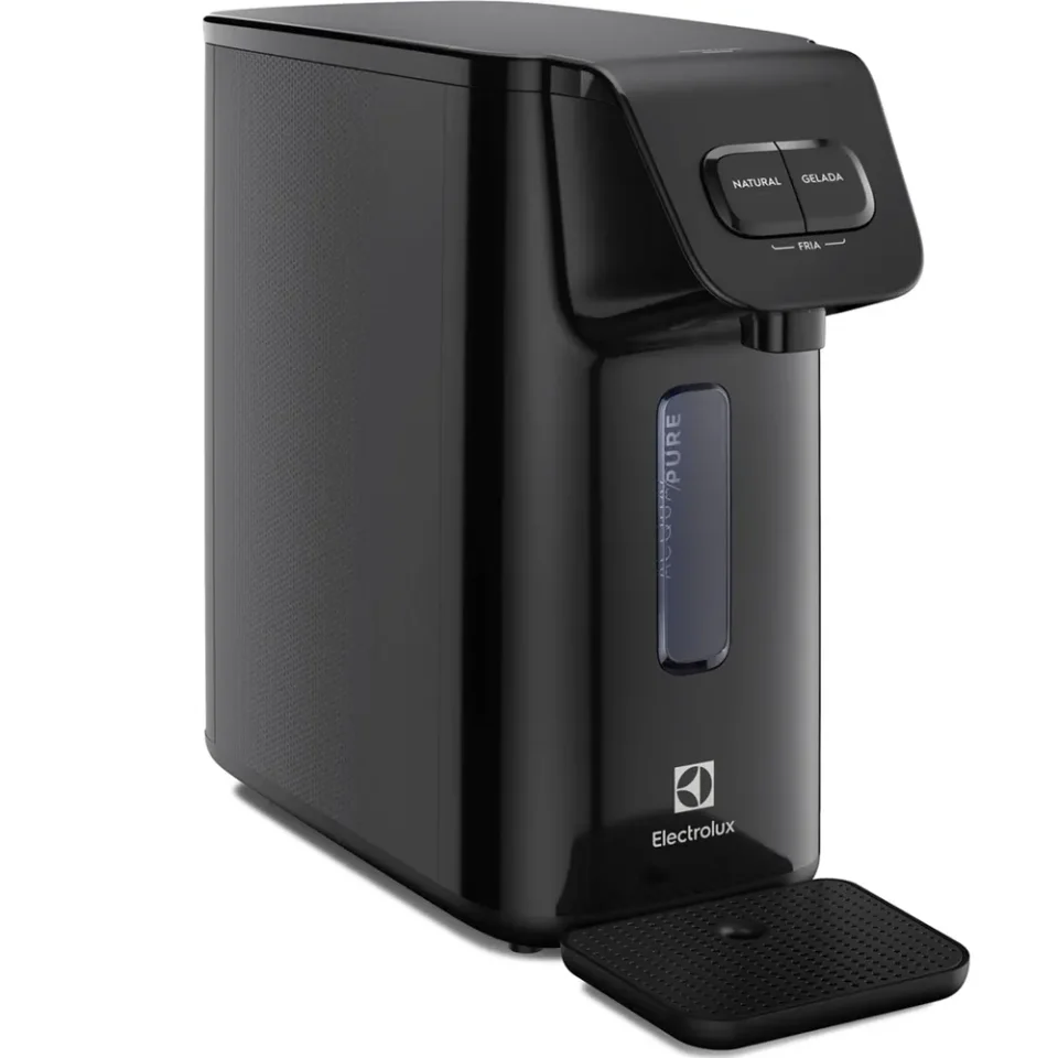 Electrolux PE15P, purificador de água com acabamento preto e vazão de até 60 L/h