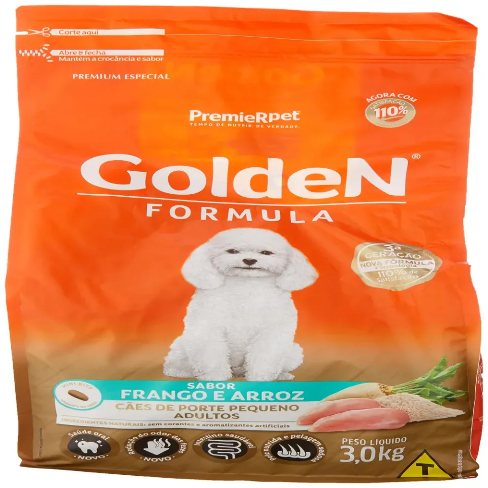 Golden Formula Mini Bits como ração para cães pequenos adultos