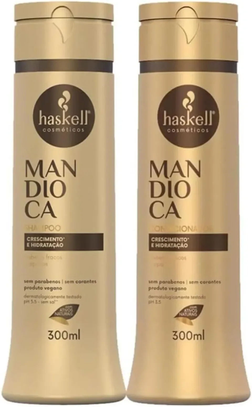 Kit Haskell Mandioca Shampoo e Condicionador 300ml