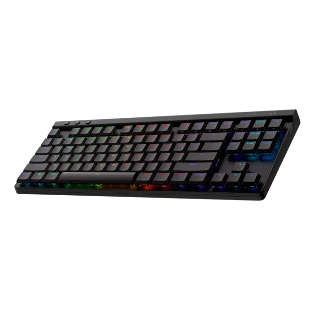 Teclado gamer sem fio Logitech G515 LIGHTSPEED TKL preto