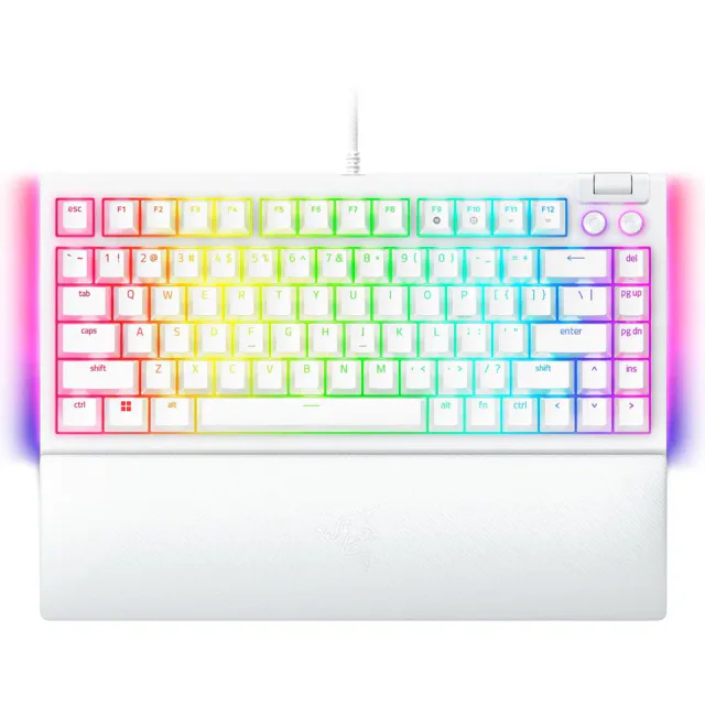 Teclado mecânico Razer BlackWidow V4 75 por cento com apoio de pulso