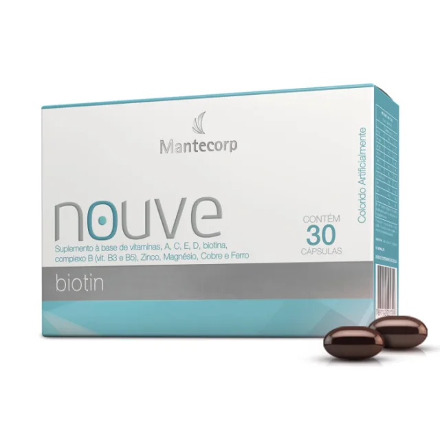 Mantecorp Nouvé Biotina 30 cápsulas, vitaminas para cabelos com vitamina B7