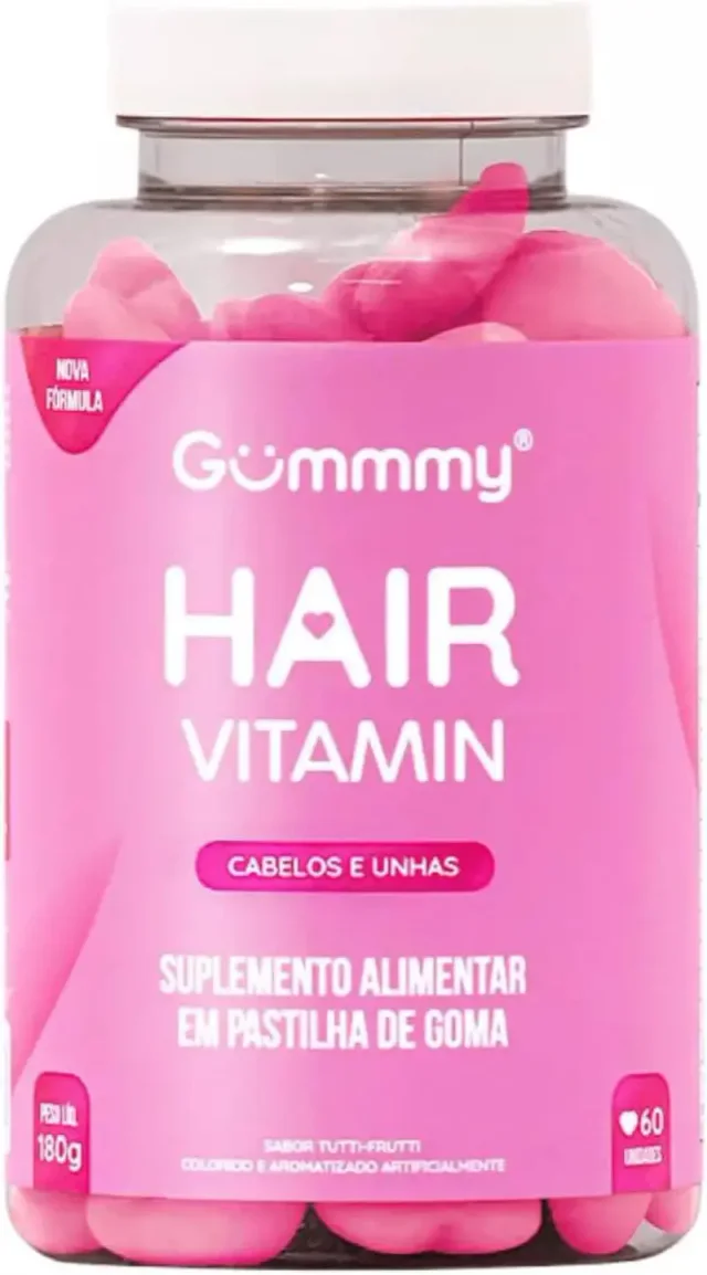 Gummy Hair Original 60 gomas, vitaminas para cabelos
