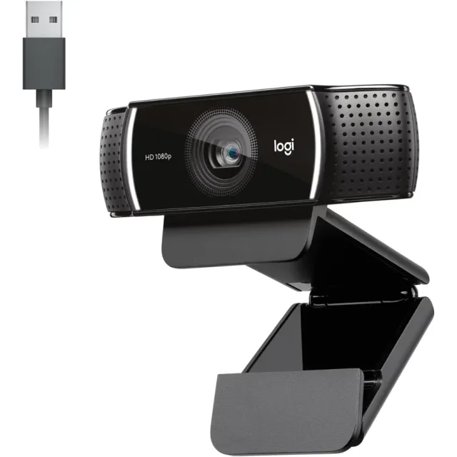 Webcam Logitech C922 Pro Stream Full HD com tripé