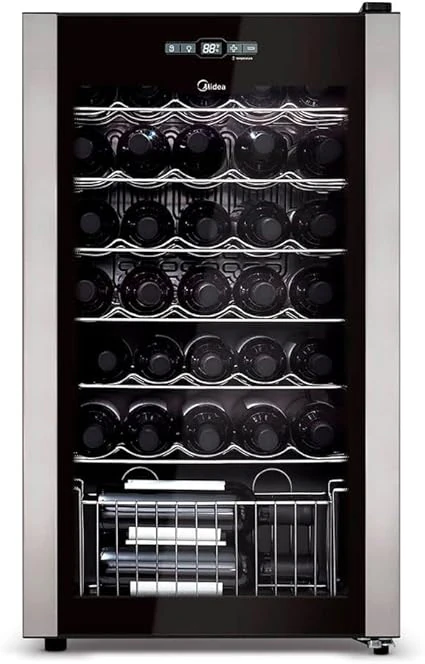 Midea 34 Garrafas, adega climatizada