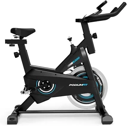 PodiumFit S300, bicicleta ergométrica spinning silenciosa com roda de 8 kg