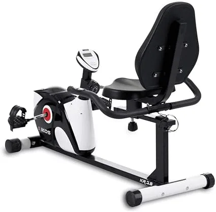Kikos KR3.8, bicicleta ergométrica magnética com encosto e oito níveis