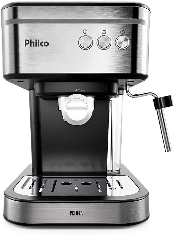 Cafeteira Expresso Philco 1,2L 20 Bar 950W Pressão de 20bar Saída de vapor PCF04A 127V, 220V