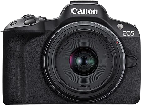 Canon EOS R50 kit 18-45 mm, câmeras digitais