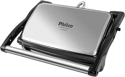 Grill Philco PGR19PI Revestimento Redstone 7 temperaturas 220V, churrasqueiras elétricas