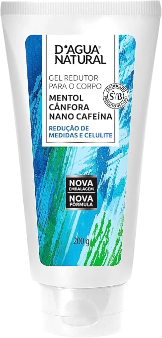 D'Agua Natural Gel Redutor 200g, géis redutores de medidas
