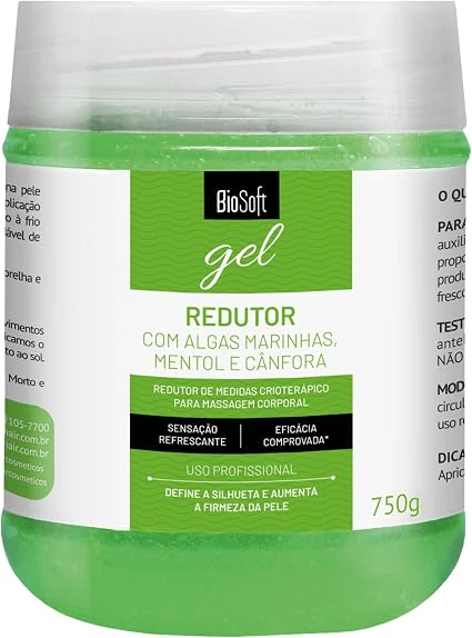Soft Hair Biosoft Gel Crioterápico 750g, géis redutores de medidas