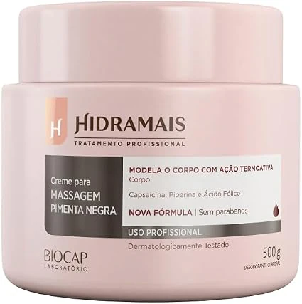 Hidramais Pimenta Negra 500g, géis redutores de medidas