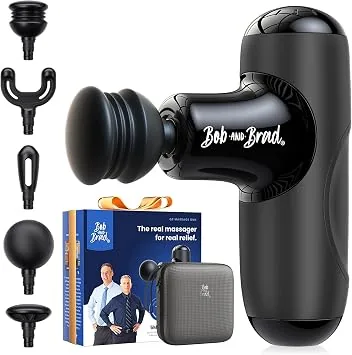Bob and Brad Q2 Mini, massageador muscular portátil preto