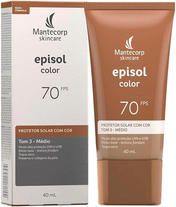 Mantecorp Episol Color FPS70 Base Líquida, protetores solares com cor