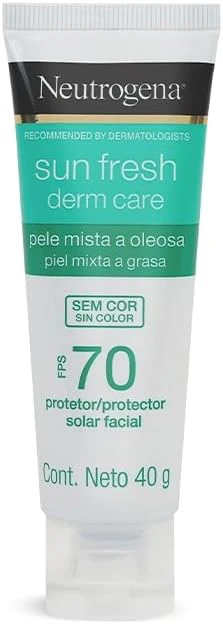 Neutrogena Sun Fresh Derm Care FPS 70, protetores solares
