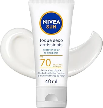 NIVEA Sun Toque Seco Antissinais FPS 70, protetores solares