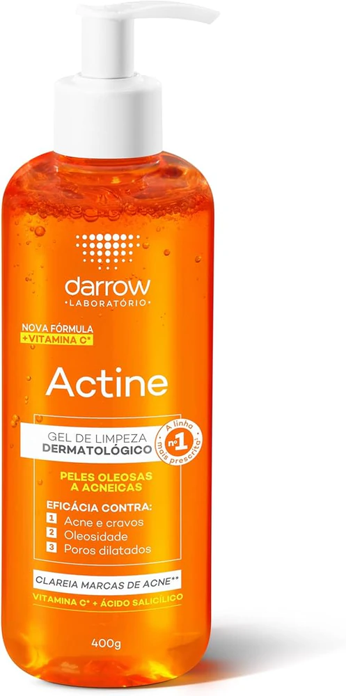 Darrow Actine Gel de Limpeza Facial 400g, sabonetes faciais