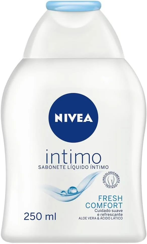 NIVEA Líquido Íntimo Fresh Comfort 250ml, sabonete íntimo para higiene genital externa