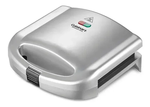 Cuisinart Sandwich Grill WM-SW2N1 com Potência e chapas visíveis