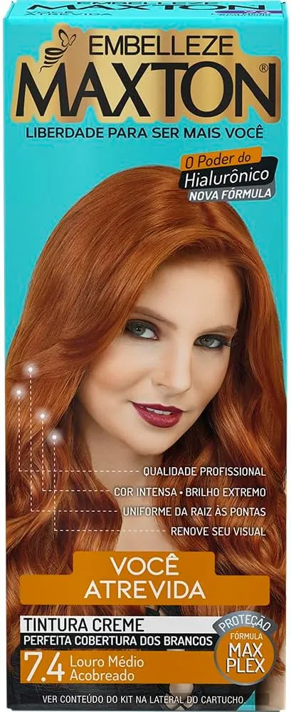 Embelleze Maxton 7.4 Louro Médio Acobreado — tinta de cabelo na variante selecionada