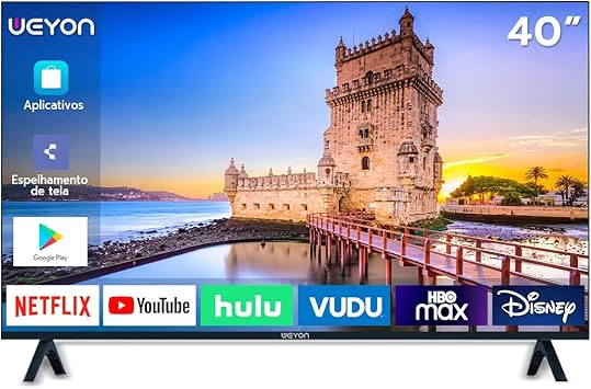 Smart Tv 40'' Full Hd Weyon 40wdsnbx Wi-fi Android 14, Melhor TV 40 Polegadas 2026