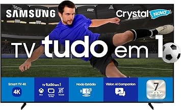 Samsung Smart TV 50" Crystal UHD 4K U8600F 2025, Melhor TV 50 Polegadas 2026