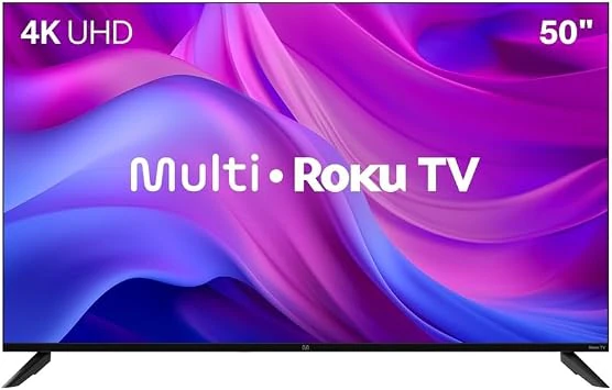 Smart TV 50" Roku Multi 4K Compatível com Alexa e Google Home, Melhor TV 50 Polegadas 2026