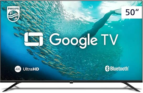 PHILIPS, Smart TV, 50'' 4K UHD, 50PUG7019/78, Google TV, Comando de Voz, HDR, Melhor TV 50 Polegadas 2026