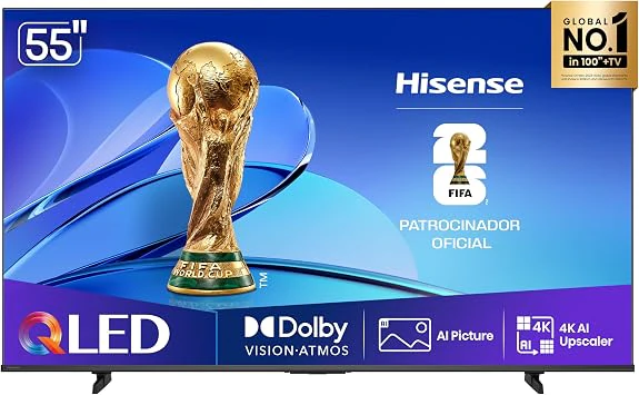 Hisense QLED 55Q6QV, Melhor TV 55 Polegadas 2026
