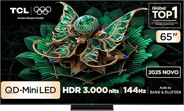TCL QD-Mini LED C7K 65", Melhor TV 65 Polegadas 2026