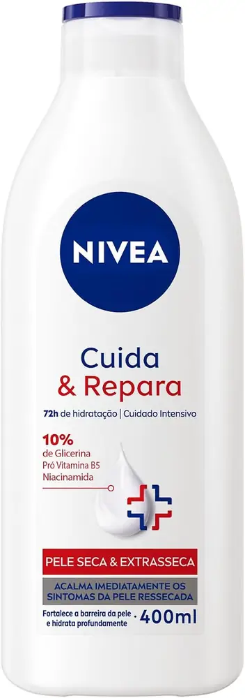 NIVEA Cuida e Repara entre os melhores hidratantes corporais acessíveis