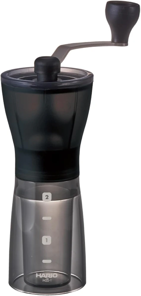 Hario Mini-Slim Plus Manual 24 g, mecanismo de moagem