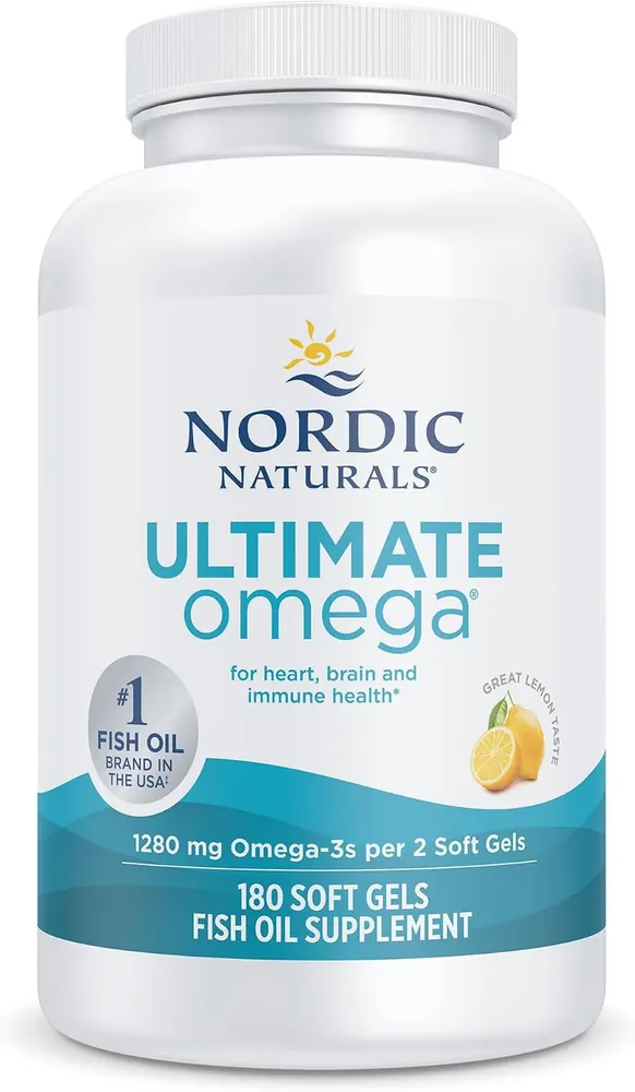 Nordic Naturals Ultimate Omega Lemon com 180 cápsulas de ômega 3