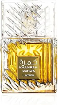 Lattafa Khamrah Qahwa Eau de Parfum 100ml, perfume árabe gourmand com café e especiarias