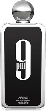 Afnan 9PM Eau de Parfum 100ml, perfume árabe masculino adocicado para noite