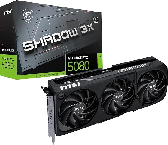 MSI GeForce RTX 5080 Shadow 3X OC 16 GB, placas de vídeo