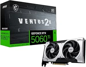 MSI GeForce RTX 5060 Ti Ventus 2X OC Plus 8 GB, placas de vídeo