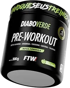Pote de pré-treino FTW Diabo Verde de 300 gramas