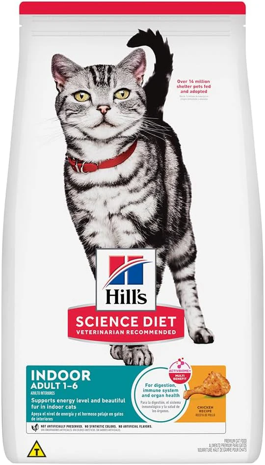 Hill's Science Diet Indoor Adult como ração para gatos indoor sabor frango