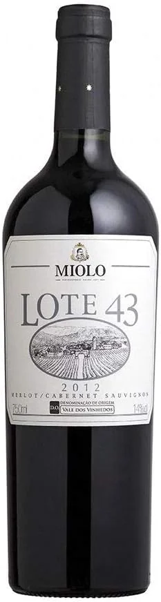 Miolo Lote 43 750 ml entre os melhores vinhos brasileiros