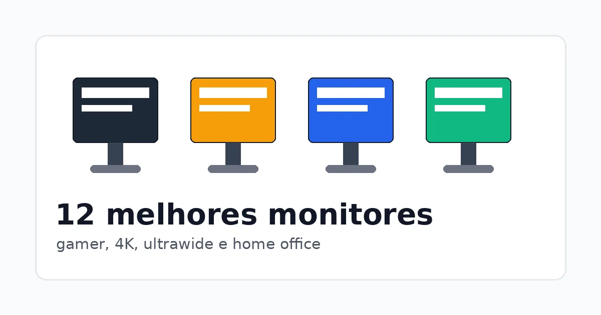 12 melhores monitores em 2026