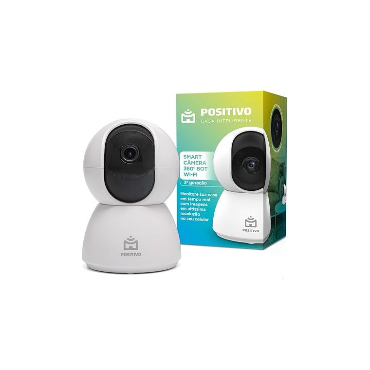 10 melhores câmeras de segurança Wi-Fi em 2026 7 Positivo Smart Câmera Bot 360 4MP